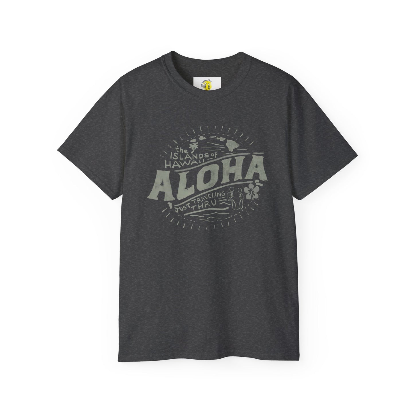 πΊ Aloha Hawaiian Islands T-Shirt: Just Traveling Thru π΄
