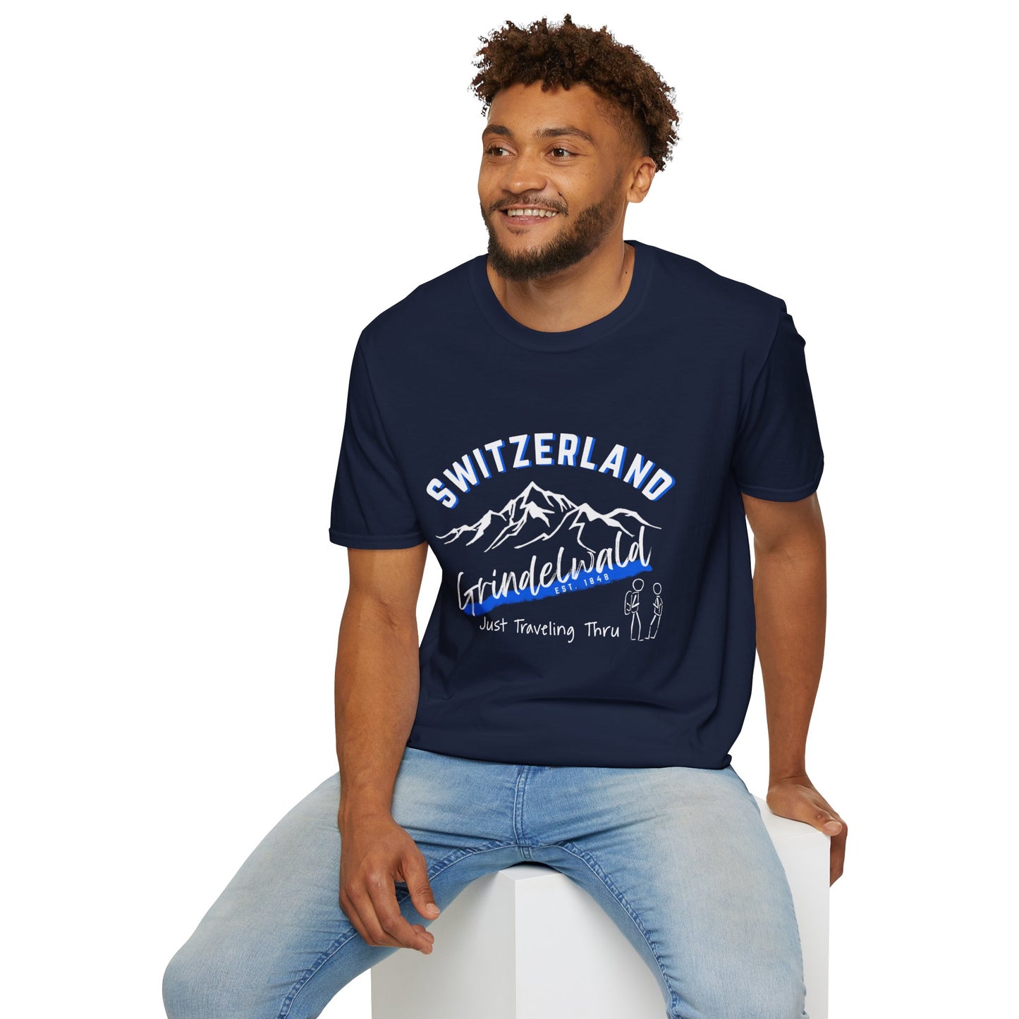 ποΈβοΈ "Grindelwald, Switzerland Est. 1841: Just Traveling Thru Alpine Adventure Tee" π βοΈ