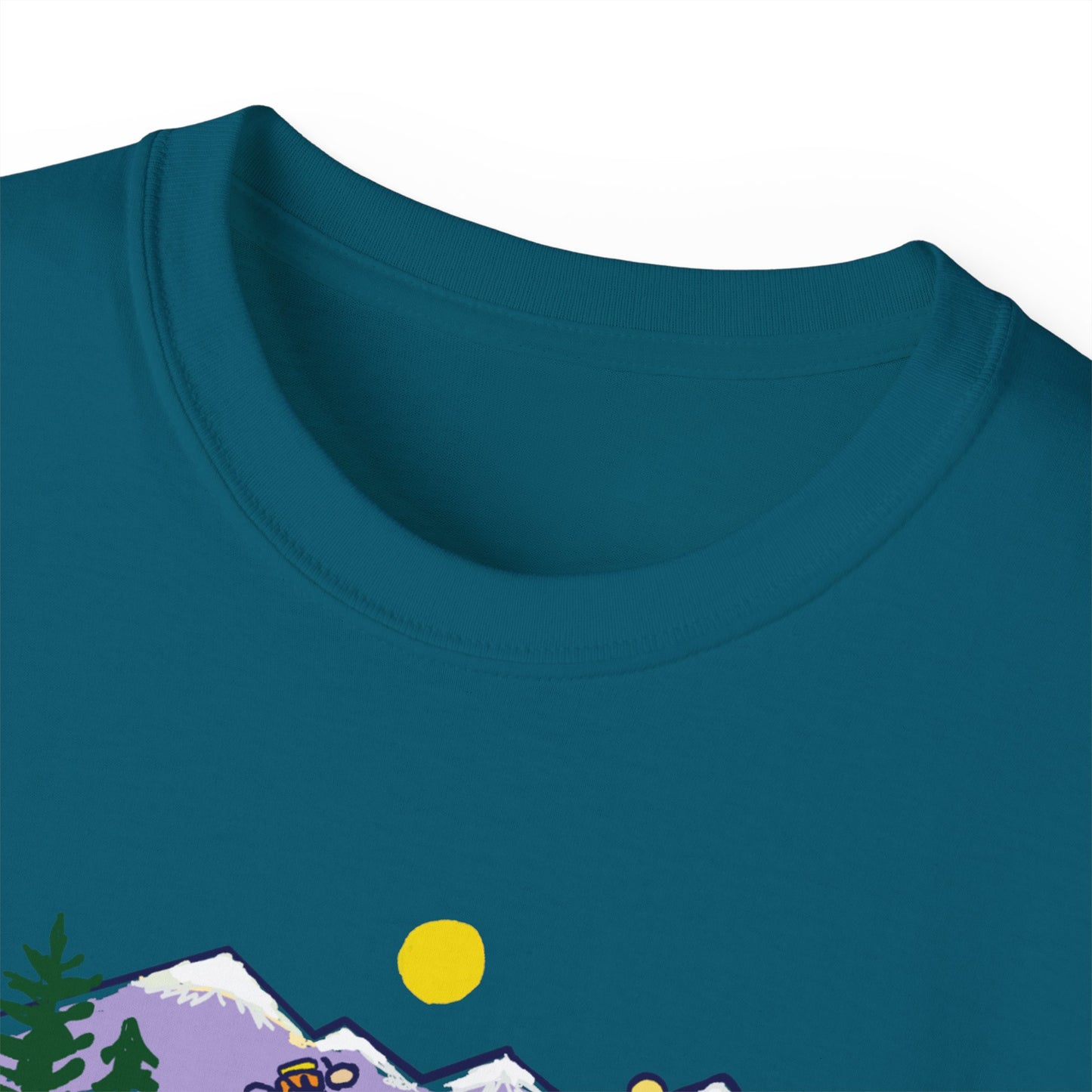 π΅ββοΈπ΅ββοΈ "Mountain Biking Bliss: Just Traveling Thru Adventure Tee" π²βοΈ