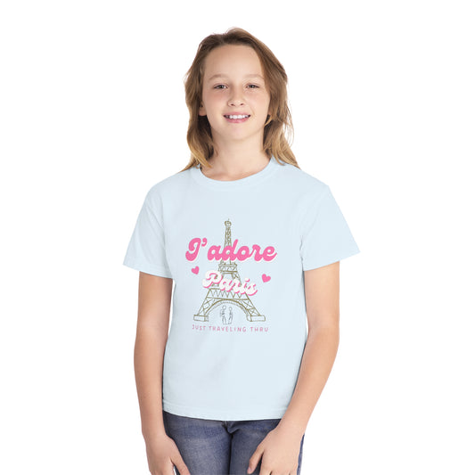 πΌπ "J'adore Paris: Just Traveling Thru Kids Tee for Little Explorers!" ππ§