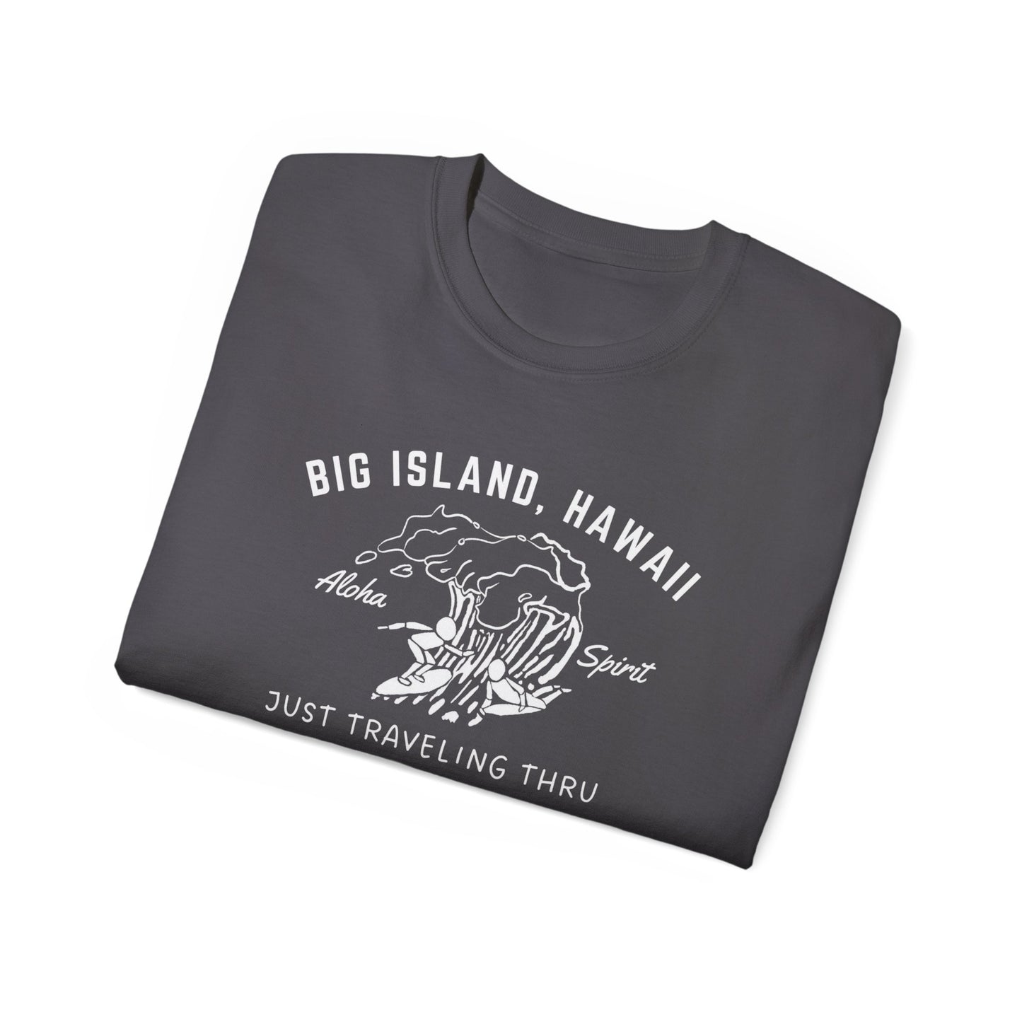 πββοΈπββοΈ "Big Island Hawaii Surfing Duo: Aloha Spirit, Just Traveling Thru Surfers Club Tee" πΊπ