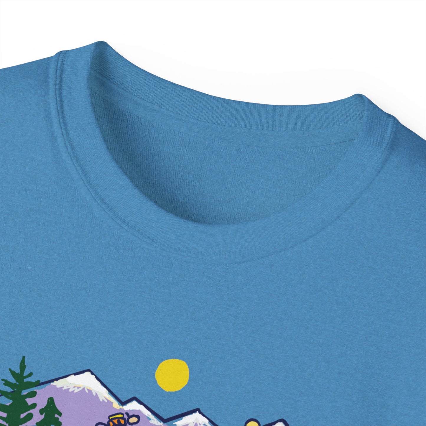 π΅ββοΈπ΅ββοΈ "Mountain Biking Bliss: Just Traveling Thru Adventure Tee" π²βοΈ