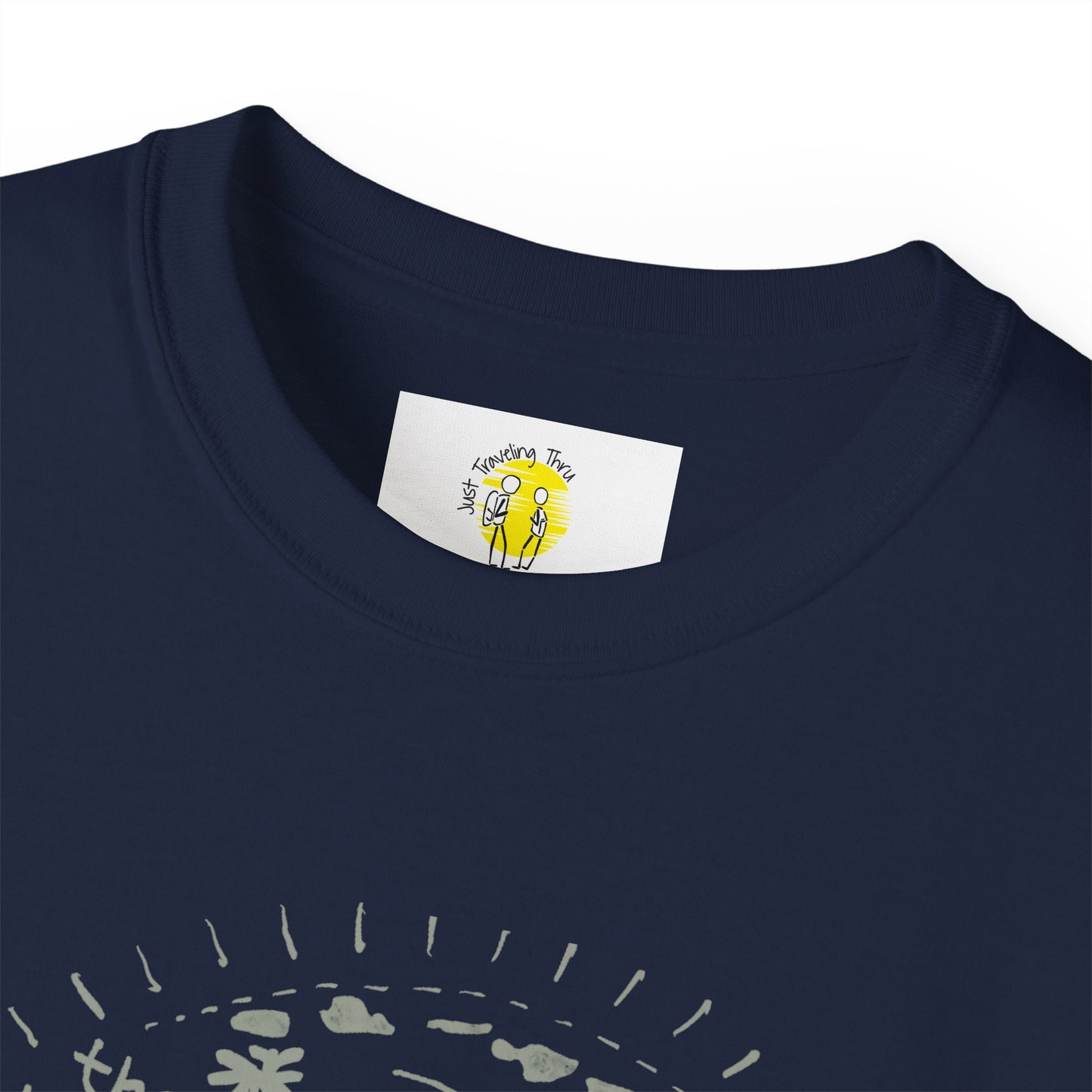 πΊ Aloha Hawaiian Islands T-Shirt: Just Traveling Thru π΄