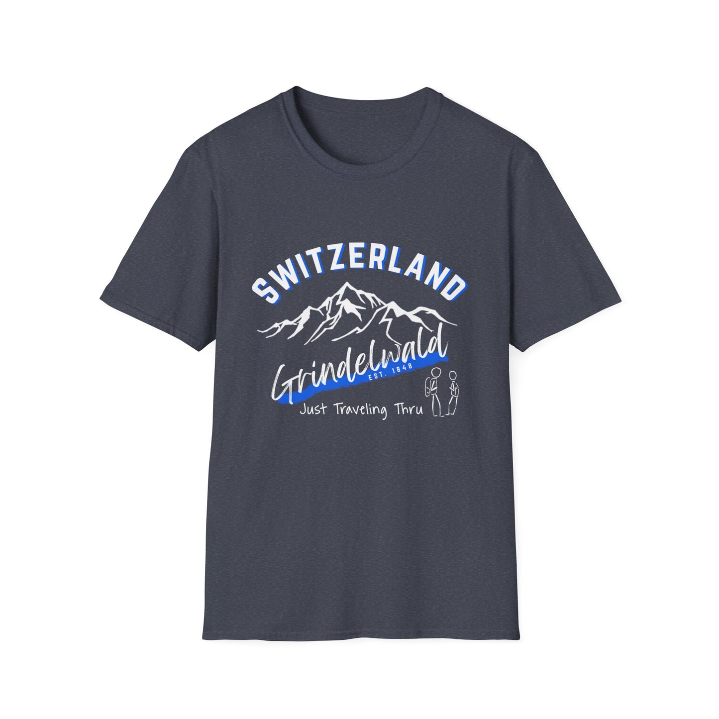 ποΈβοΈ "Grindelwald, Switzerland Est. 1841: Just Traveling Thru Alpine Adventure Tee" π βοΈ