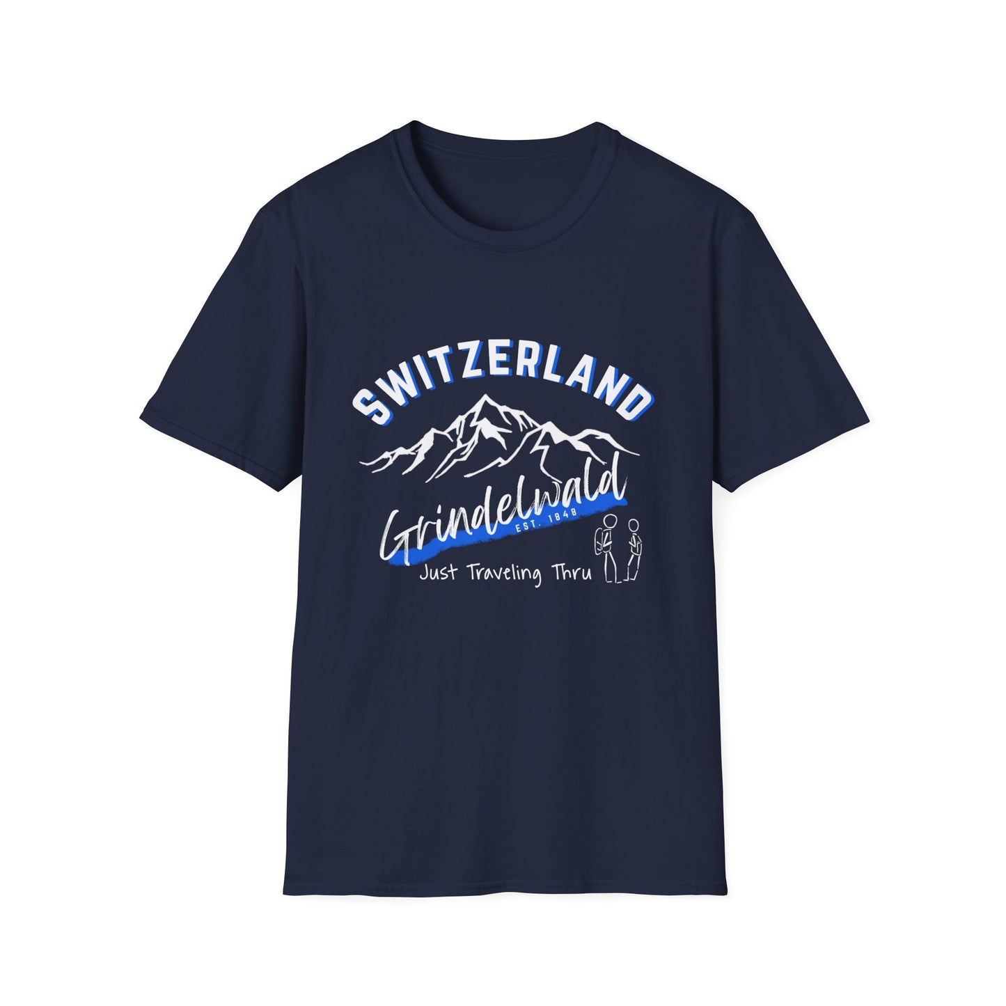 ποΈβοΈ "Grindelwald, Switzerland Est. 1841: Just Traveling Thru Alpine Adventure Tee" π βοΈ