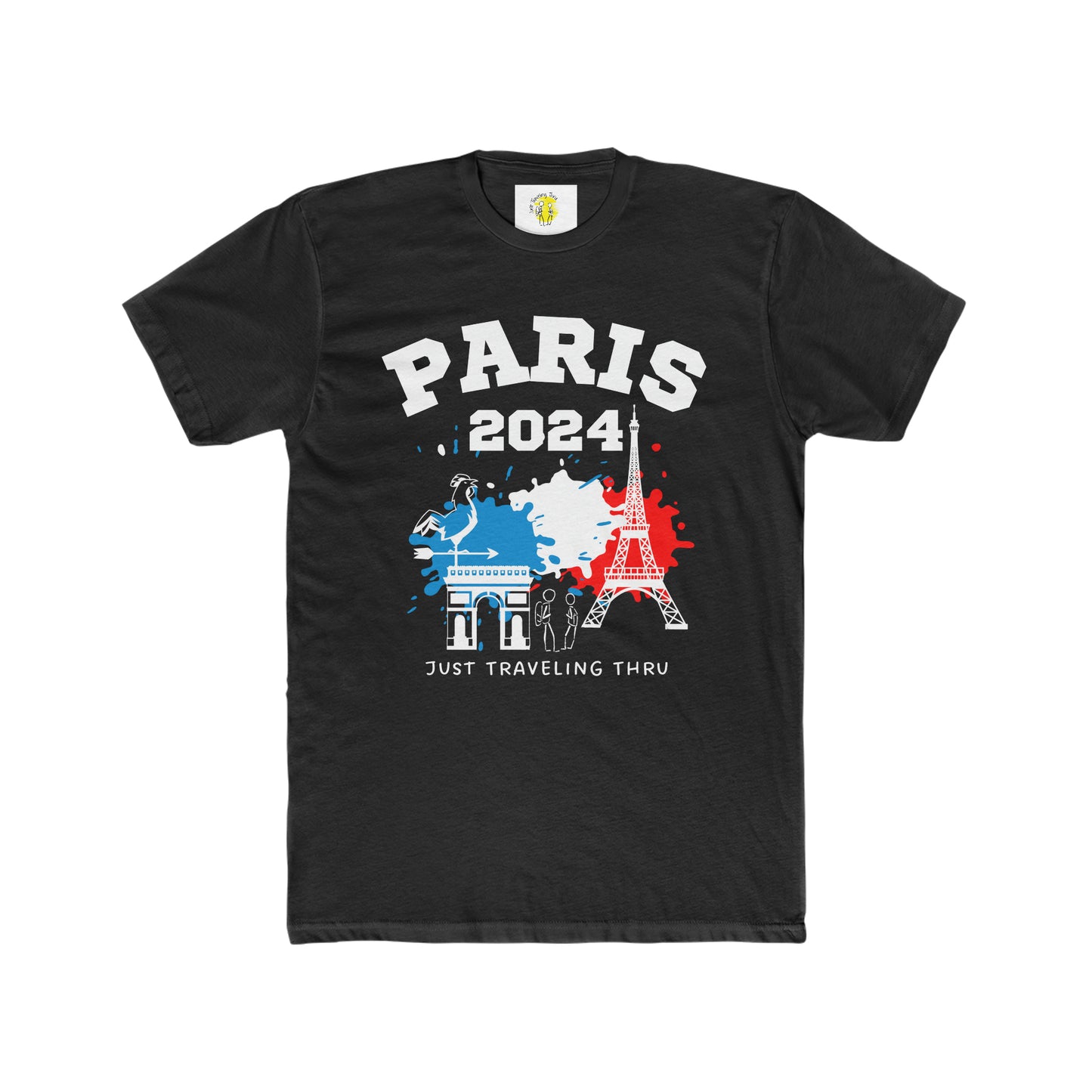 π«π·π "Men's Paris 2024 Olympics Edition: Just Traveling Thru Pride Tee" πΌπ