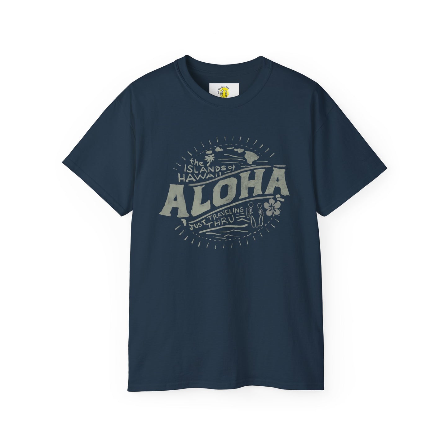 πΊ Aloha Hawaiian Islands T-Shirt: Just Traveling Thru π΄