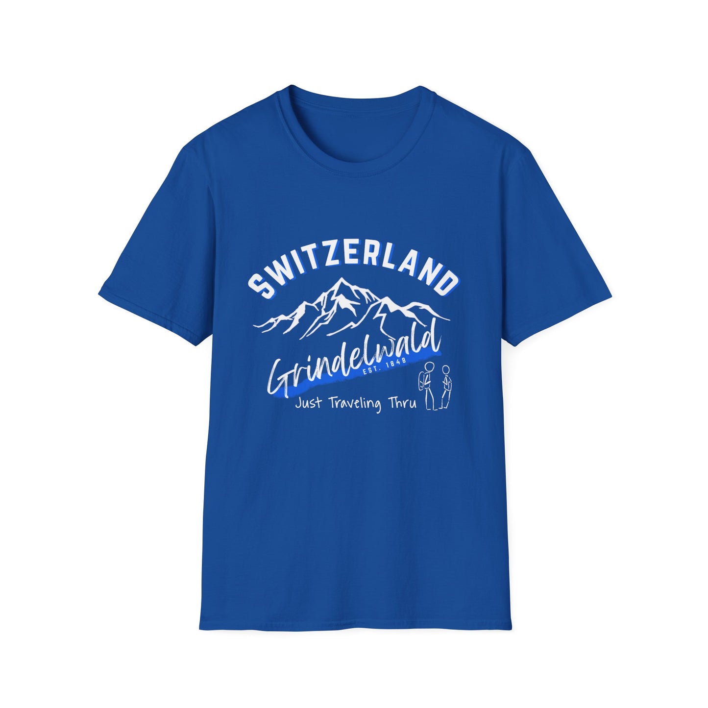 ποΈβοΈ "Grindelwald, Switzerland Est. 1841: Just Traveling Thru Alpine Adventure Tee" π βοΈ