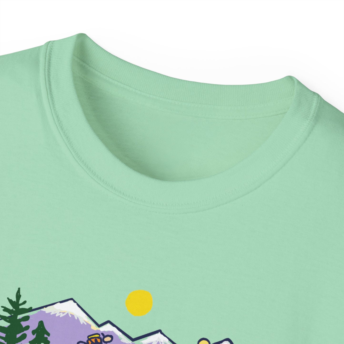 π΅ββοΈπ΅ββοΈ "Mountain Biking Bliss: Just Traveling Thru Adventure Tee" π²βοΈ