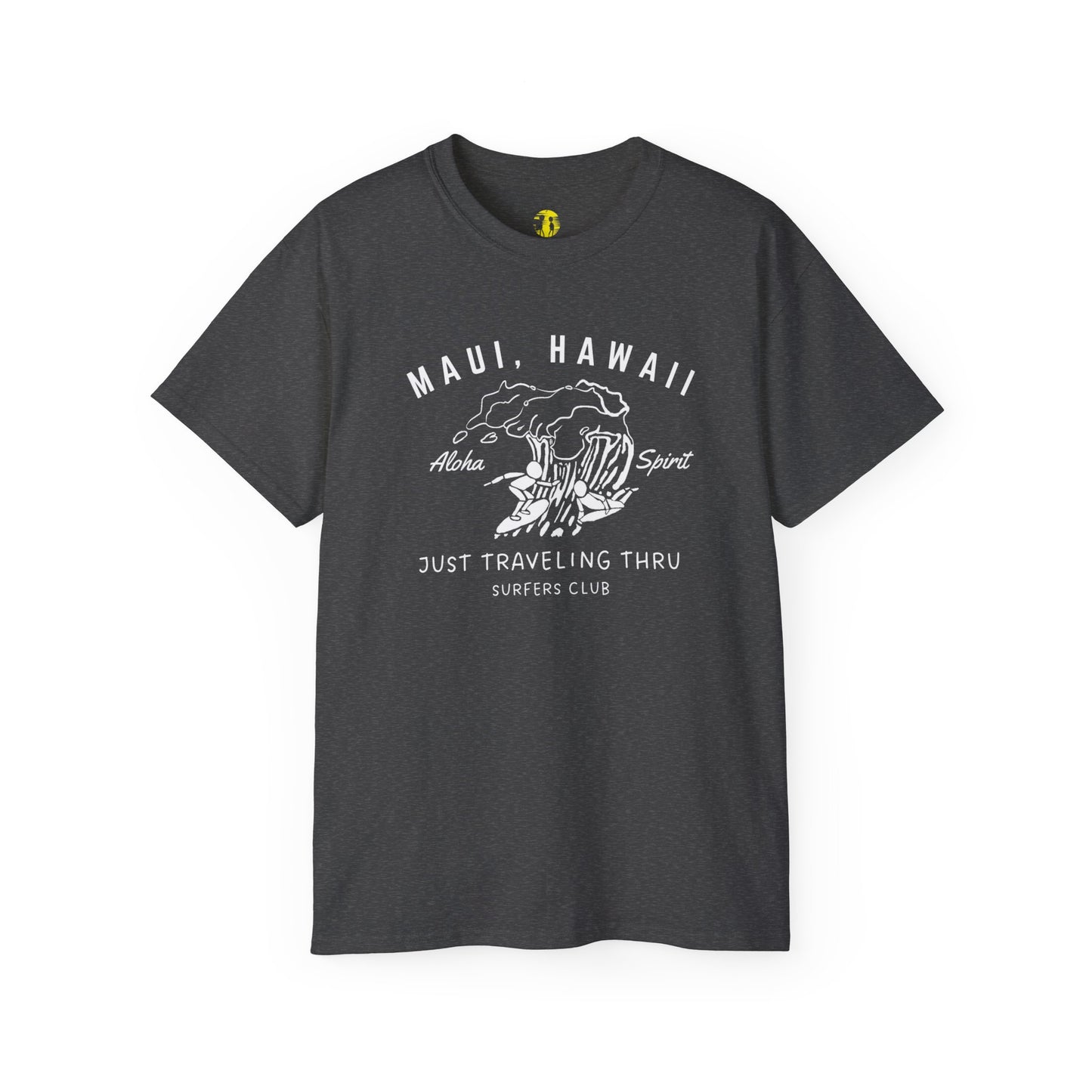 πββοΈπββοΈ "Maui Hawaii Surfing Duo: Aloha Spirit, Just Traveling Thru Surfers Club Tee" πΊπ
