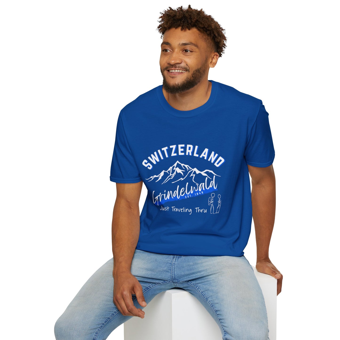 ποΈβοΈ "Grindelwald, Switzerland Est. 1841: Just Traveling Thru Alpine Adventure Tee" π βοΈ