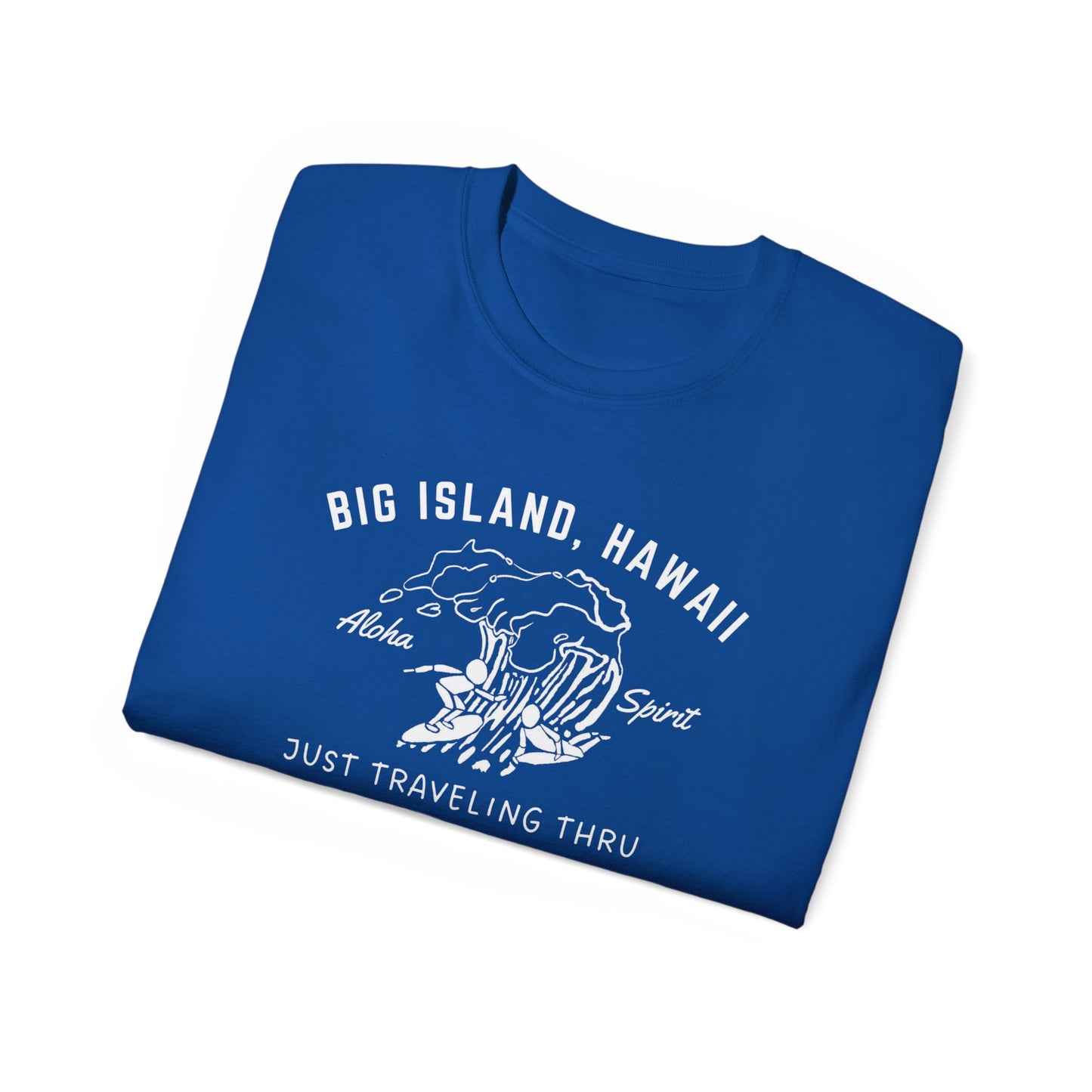 πββοΈπββοΈ "Big Island Hawaii Surfing Duo: Aloha Spirit, Just Traveling Thru Surfers Club Tee" πΊπ