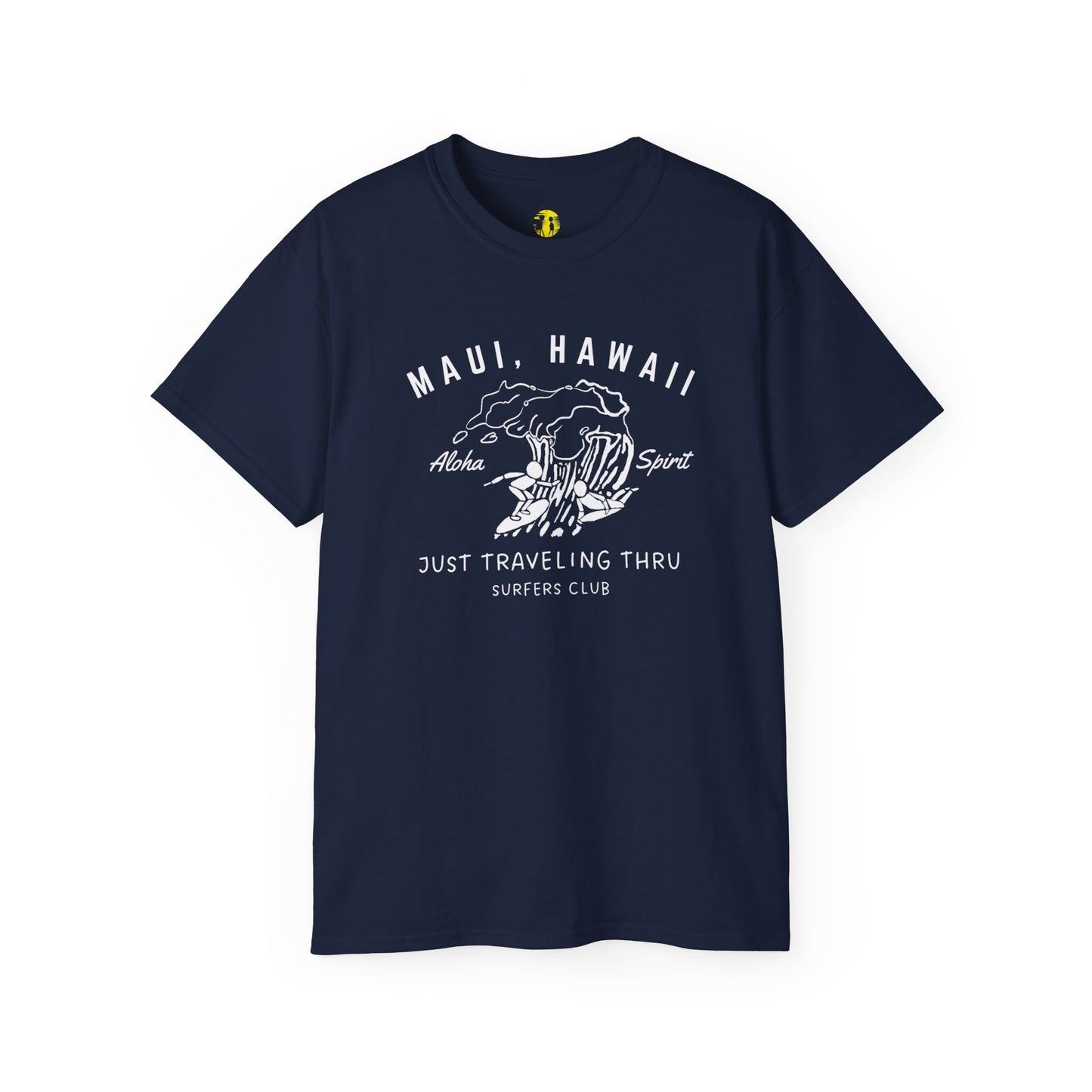 πββοΈπββοΈ "Maui Hawaii Surfing Duo: Aloha Spirit, Just Traveling Thru Surfers Club Tee" πΊπ