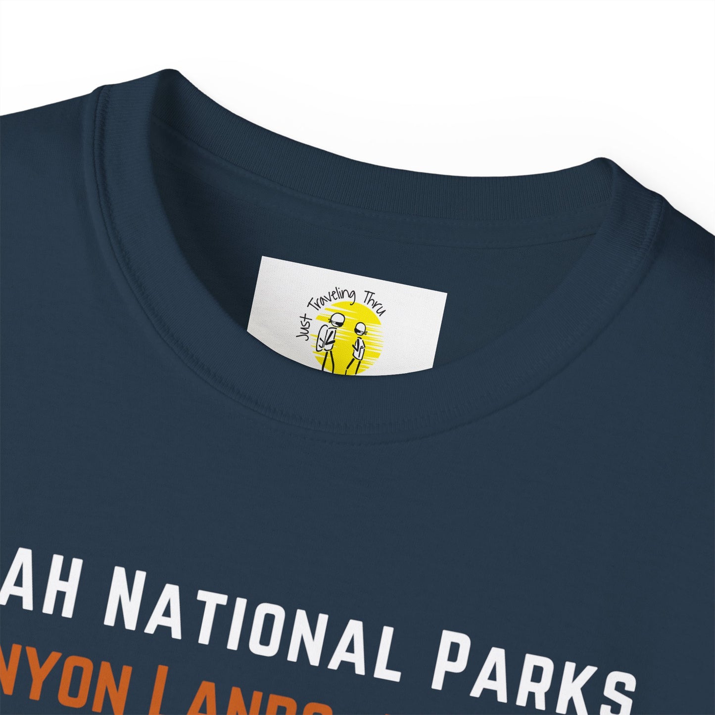 ποΈποΈ "Utah National Parks Adventure Tee: Arches, Zion, Canyonlands, Bryce Canyon, Capitol Reef - Just Traveling Thru" πβοΈ
