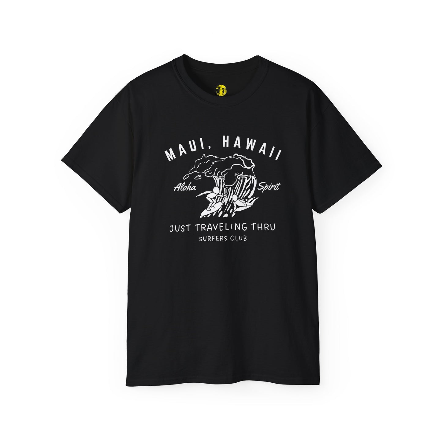 πββοΈπββοΈ "Maui Hawaii Surfing Duo: Aloha Spirit, Just Traveling Thru Surfers Club Tee" πΊπ