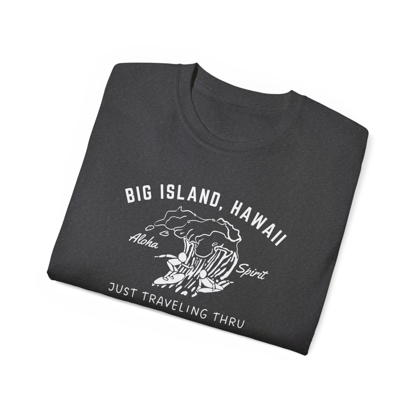 πββοΈπββοΈ "Big Island Hawaii Surfing Duo: Aloha Spirit, Just Traveling Thru Surfers Club Tee" πΊπ