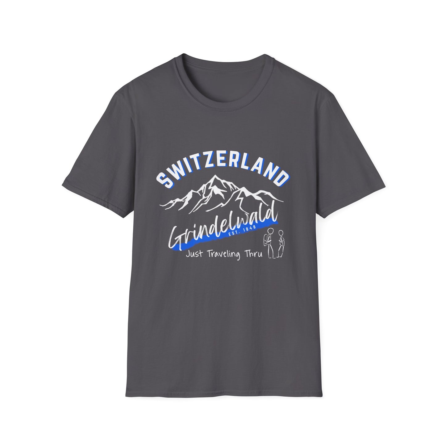 ποΈβοΈ "Grindelwald, Switzerland Est. 1841: Just Traveling Thru Alpine Adventure Tee" π βοΈ