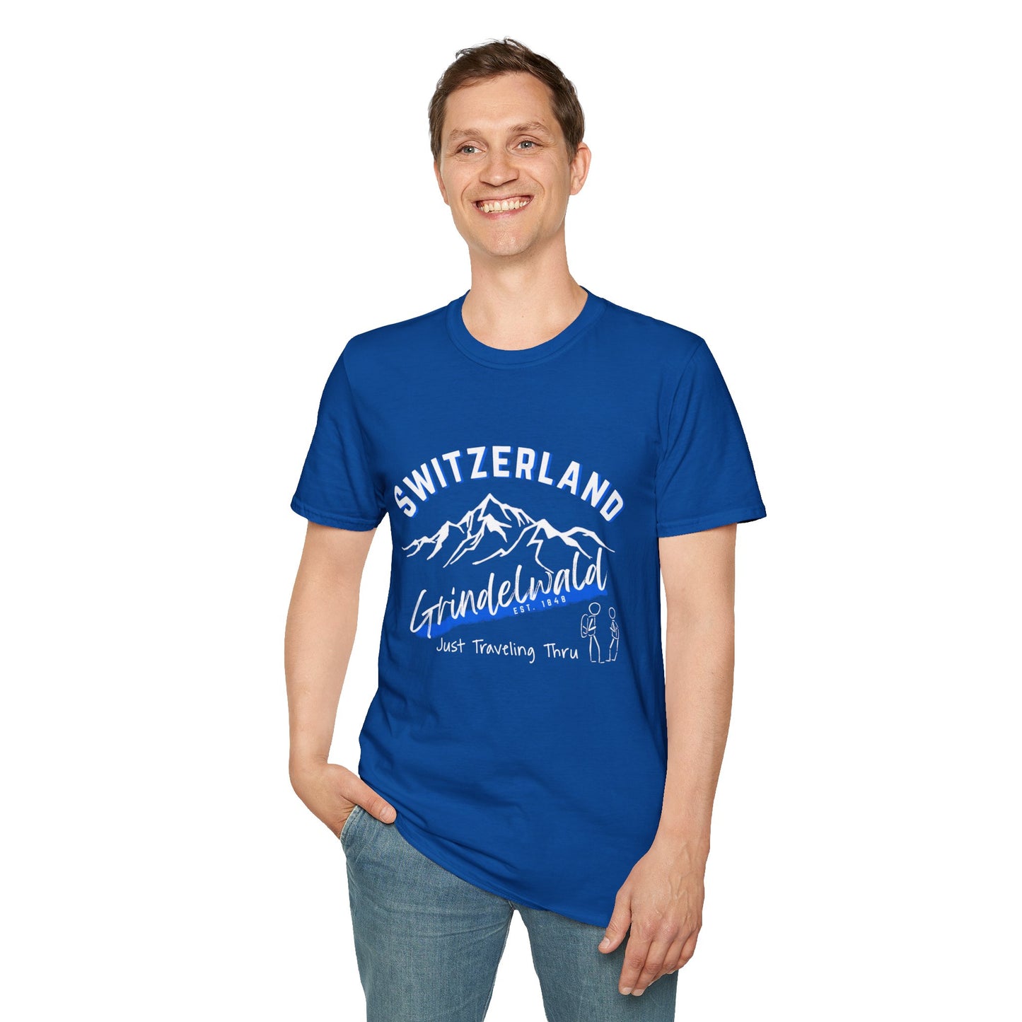 ποΈβοΈ "Grindelwald, Switzerland Est. 1841: Just Traveling Thru Alpine Adventure Tee" π βοΈ