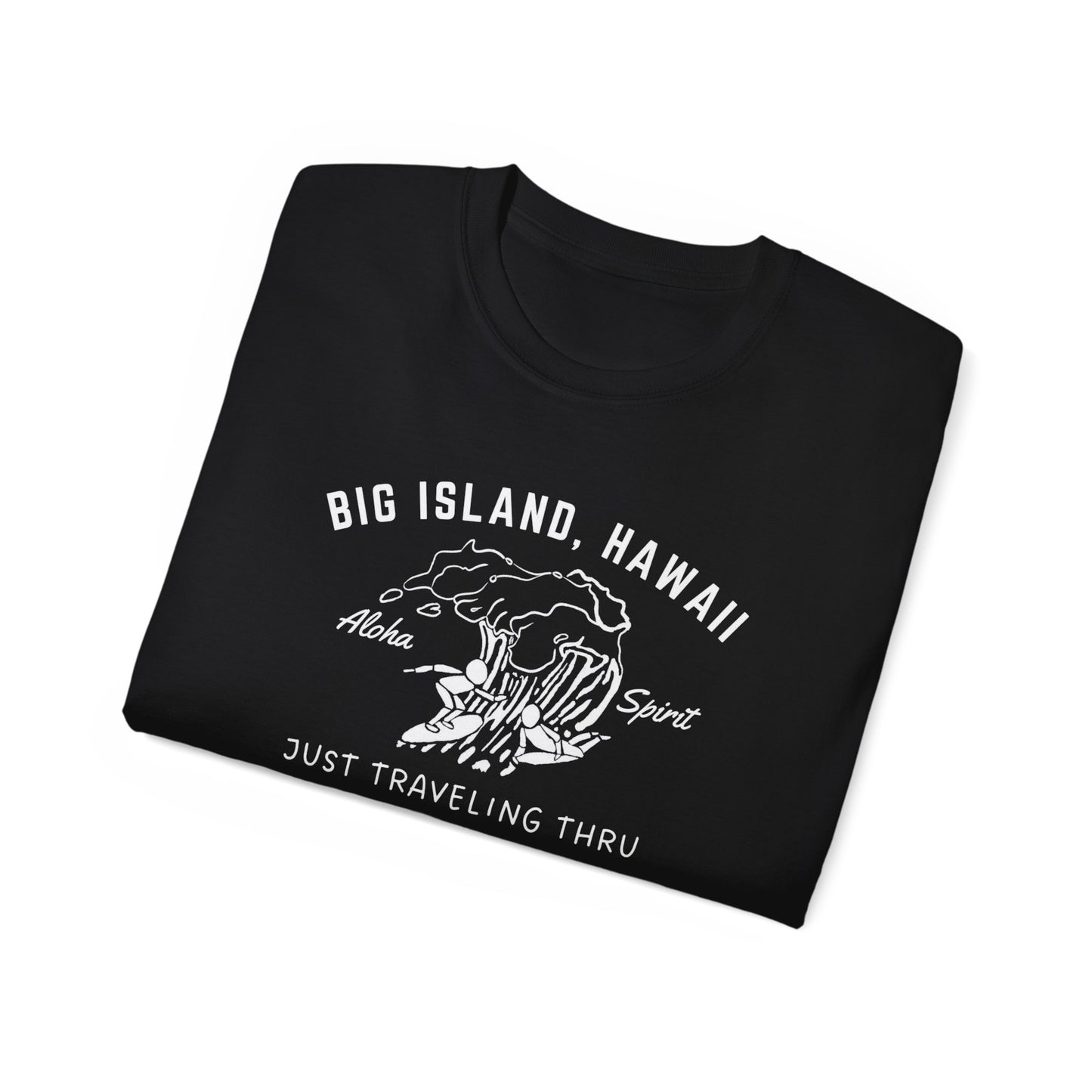 πββοΈπββοΈ "Big Island Hawaii Surfing Duo: Aloha Spirit, Just Traveling Thru Surfers Club Tee" πΊπ
