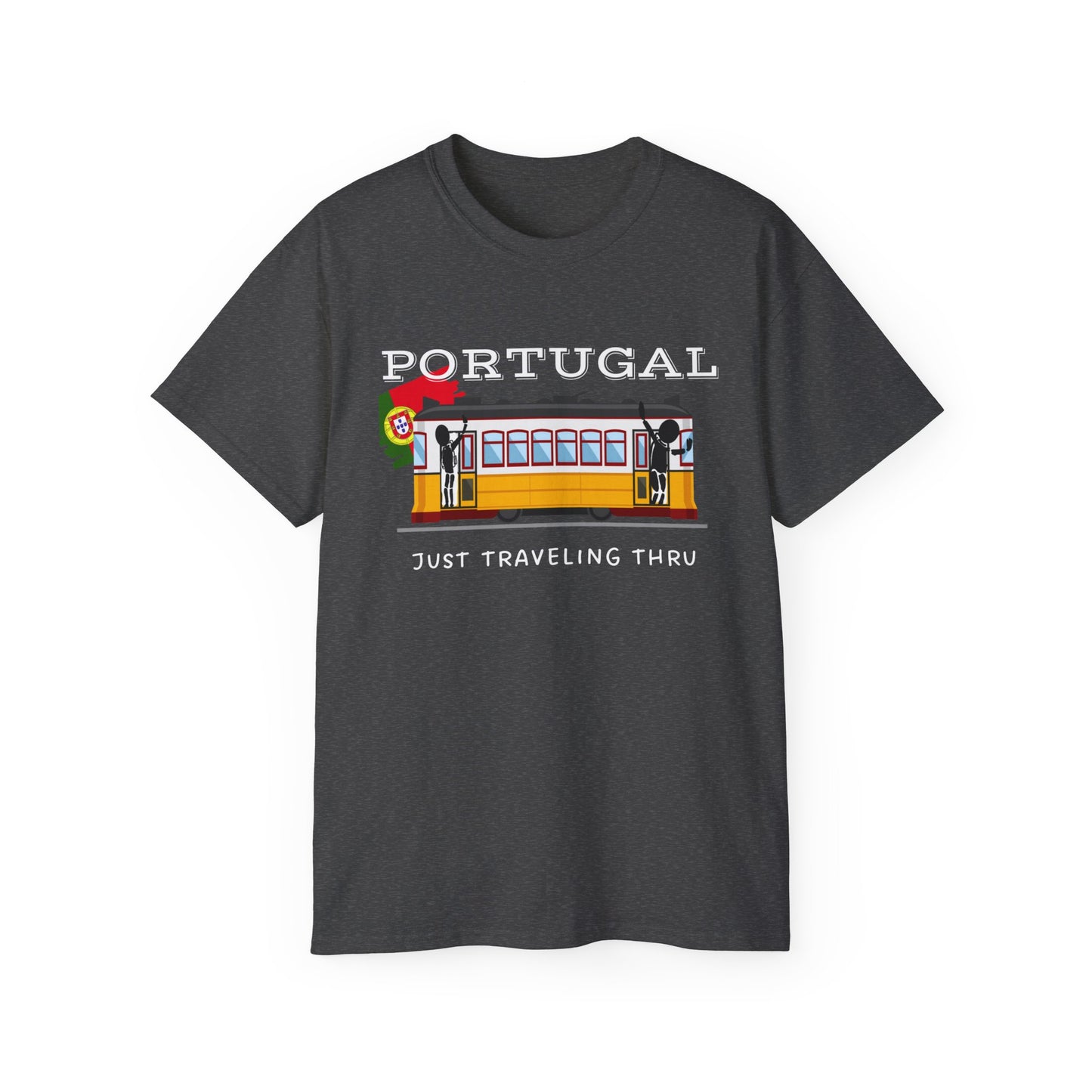 Portugal Just Traveling Thru Lisbon Trolley T-Shirt