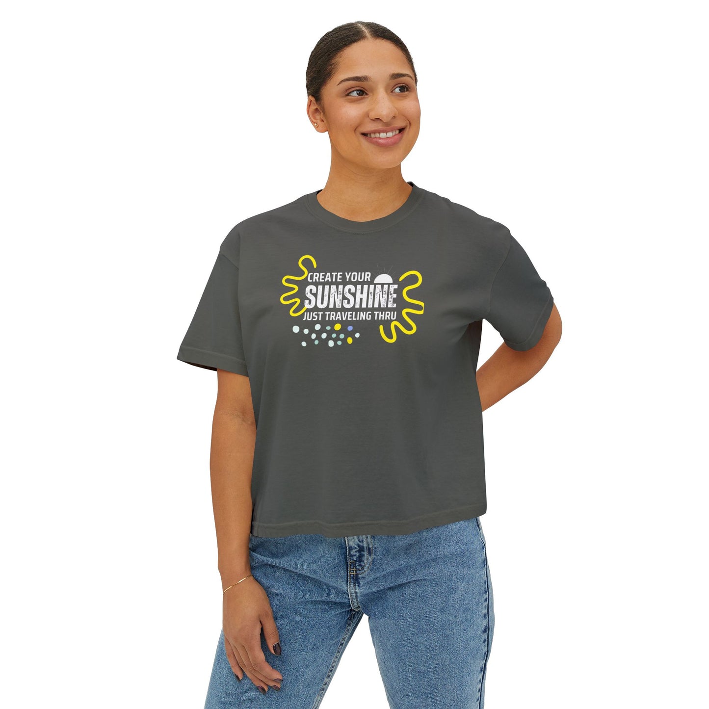 Create Your Sunshine Women's Boxy Tee | Just Traveling Thru