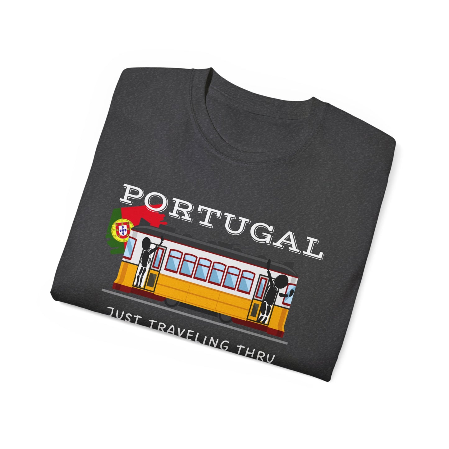 Portugal Just Traveling Thru Lisbon Trolley T-Shirt