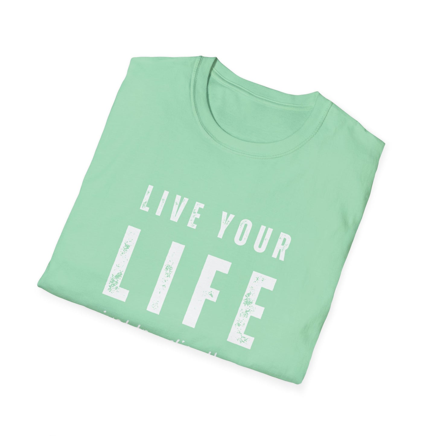 Live Your Life Unisex Softstyle Shirt | Just Traveling Thru