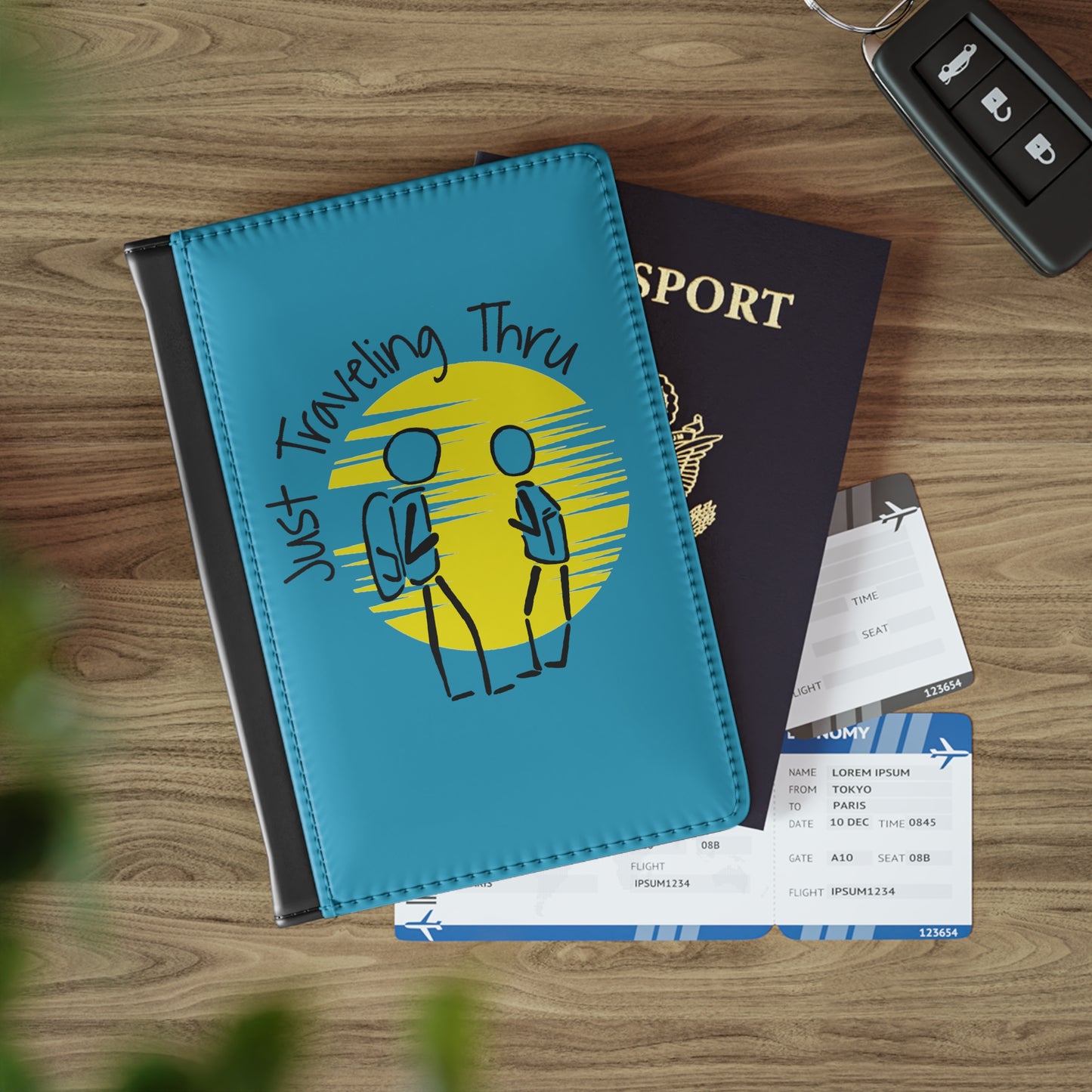 Just Traveling Thru RFID Passport Holder: Adventure-Ready, Secure, and Stylish