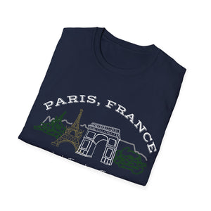 Paris, France -Just Traveling Thru - Unisex Softstyle T-Shirt