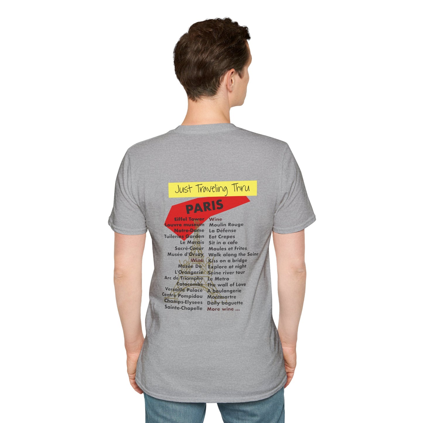 Paris Tour T-shirt - Show your love of all things paris.