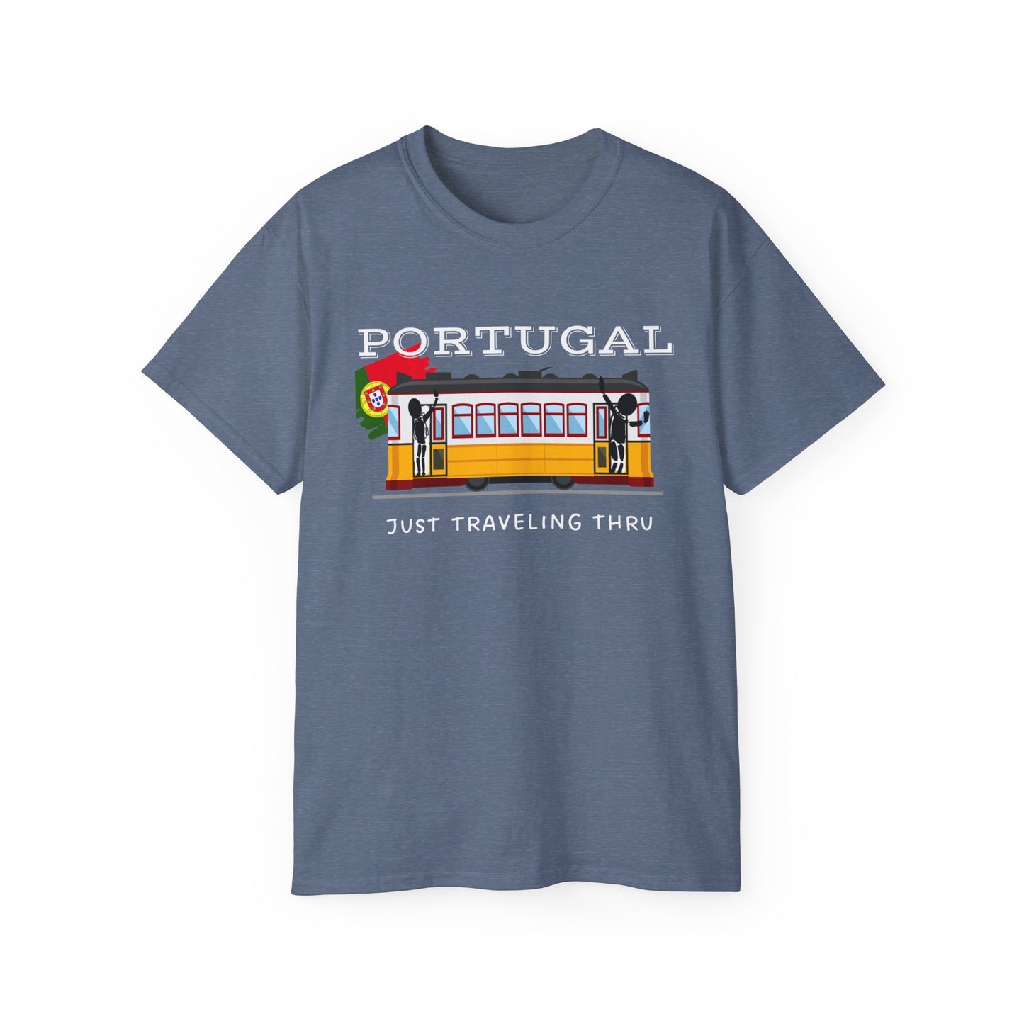 Portugal Just Traveling Thru Lisbon Trolley T-Shirt