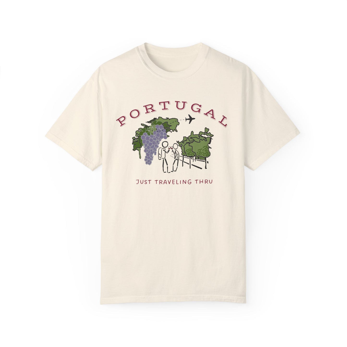 Portugal Just Traveling Thru Vineyard T-Shirt