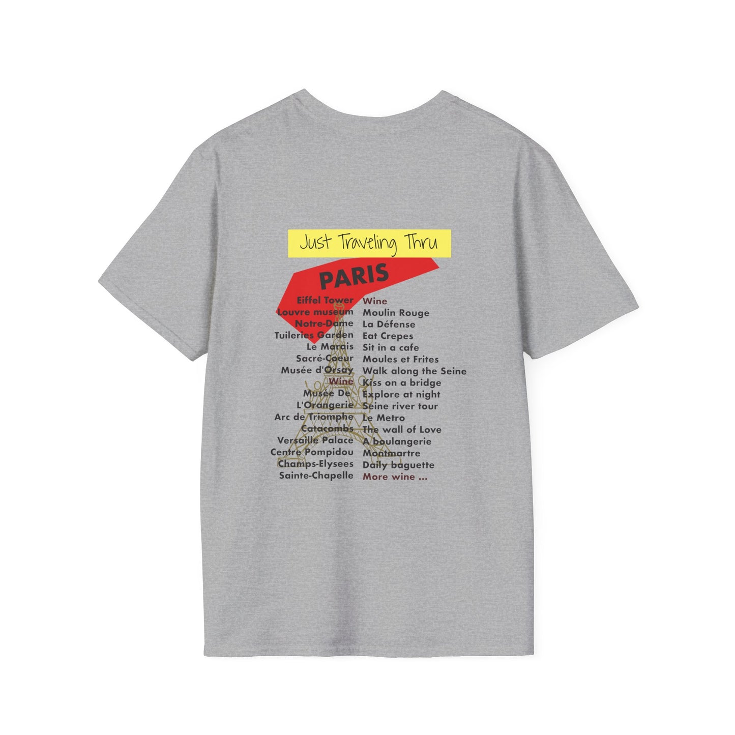 Paris Tour T-shirt - Show your love of all things paris.