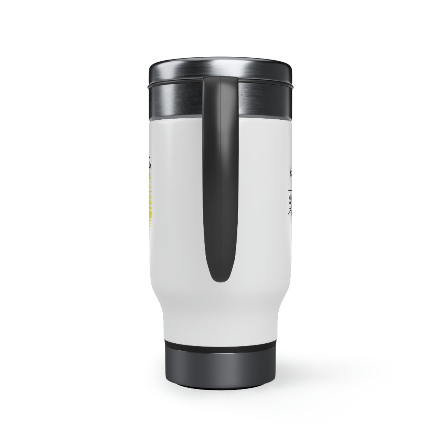 Just Traveling Thru Travel Mug with Handle, 14oz