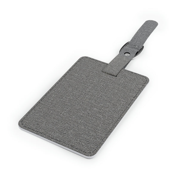 Just Traveling Thru Polyester Luggage Tag with Canvas Buckle