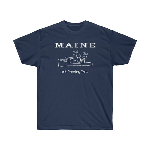 Maine Lobster - Just Traveling Thru - Unisex Ultra Cotton Tee