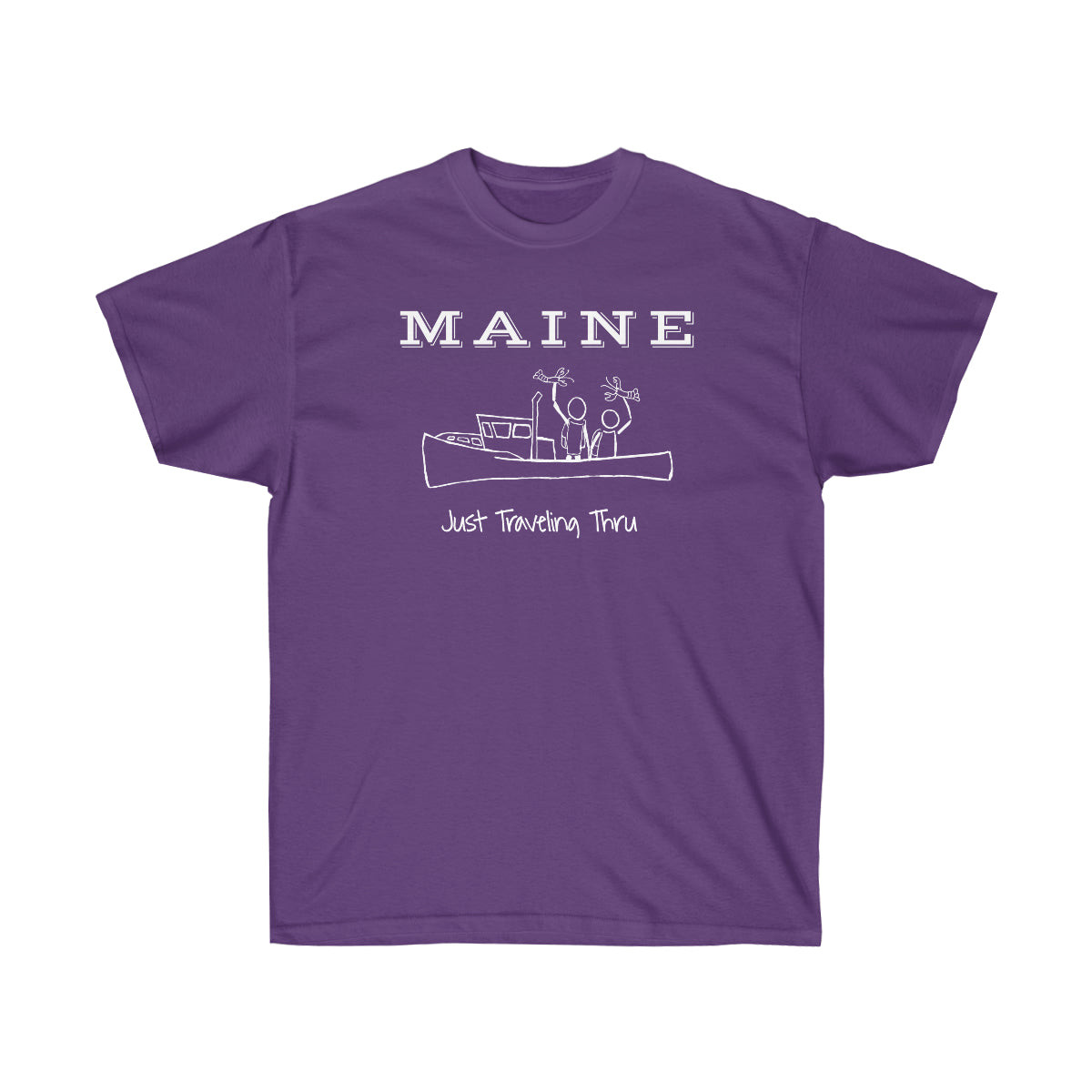 Maine Lobster - Just Traveling Thru - Unisex Ultra Cotton Tee