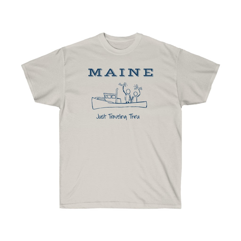 Maine Lobster - Just Traveling Thru - Unisex Ultra Cotton Tee